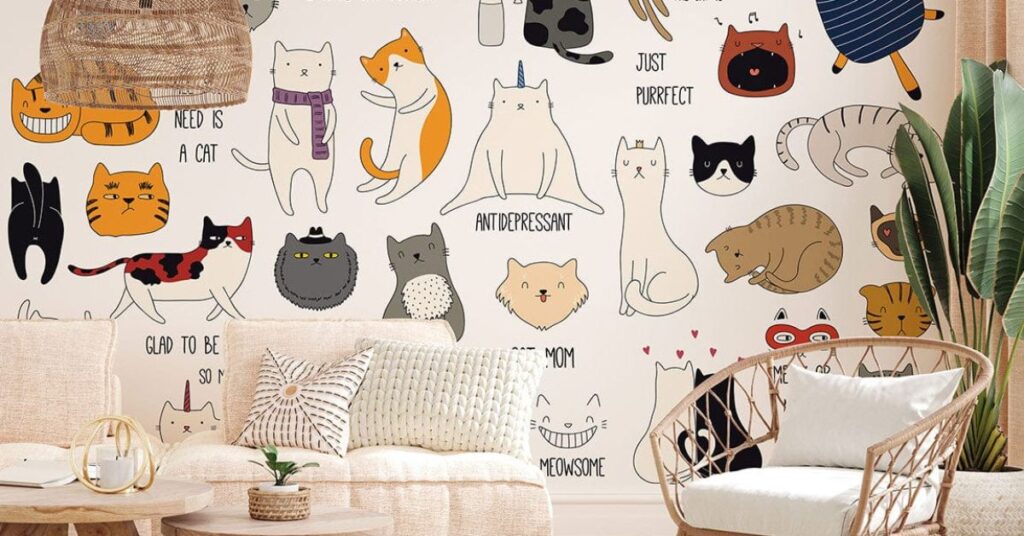 Cat Wallpapers For Different Rooms